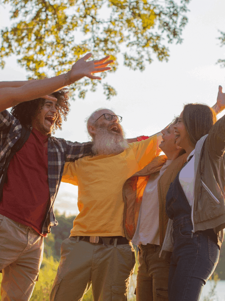 People Singing and Celebrating